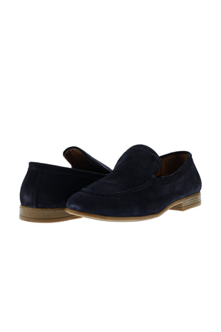  Koyu Lacivert Casual Loafer Deri Ayakkabı