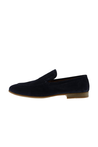  Koyu Lacivert Casual Loafer Deri Ayakkabı