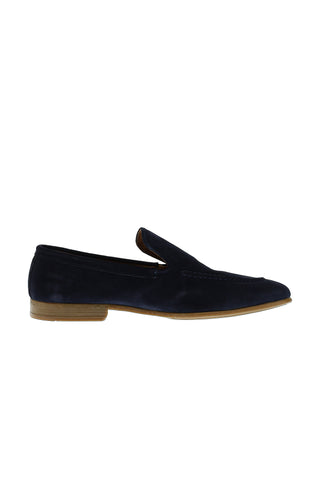  Koyu Lacivert Casual Loafer Deri Ayakkabı