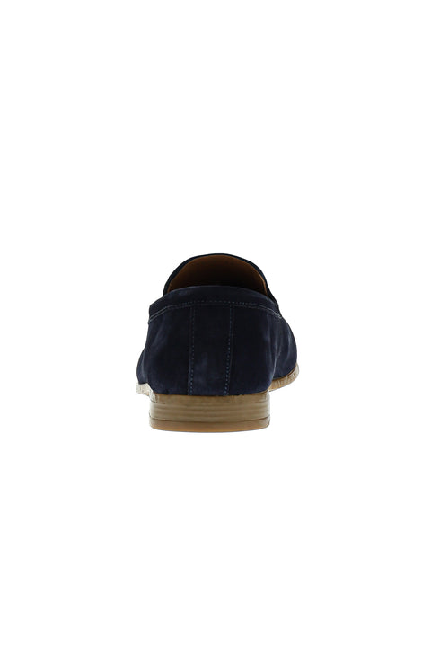 Dark Navy Casual Leather Loafer Shoes