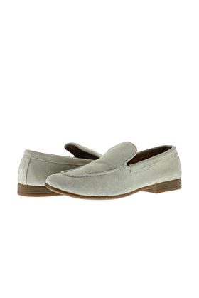 Medium Beige Casual Leather Loafer Shoes