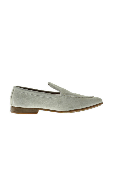 Medium Beige Casual Leather Loafer Shoes