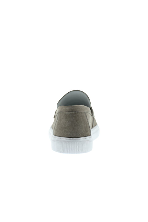 Medium Grey Casual Nubuck Leather Shoes