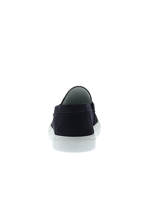 Dark Navy Casual Nubuck Leather Shoes
