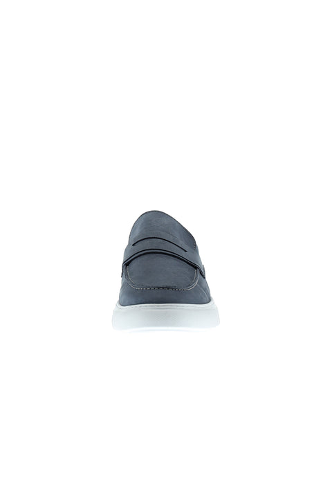 Blue Casual Nubuck Leather Shoes
