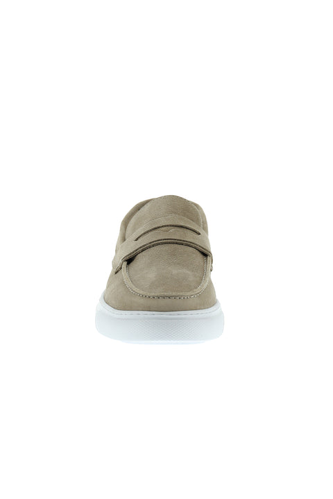 Medium Beige Casual Nubuck Leather Shoes