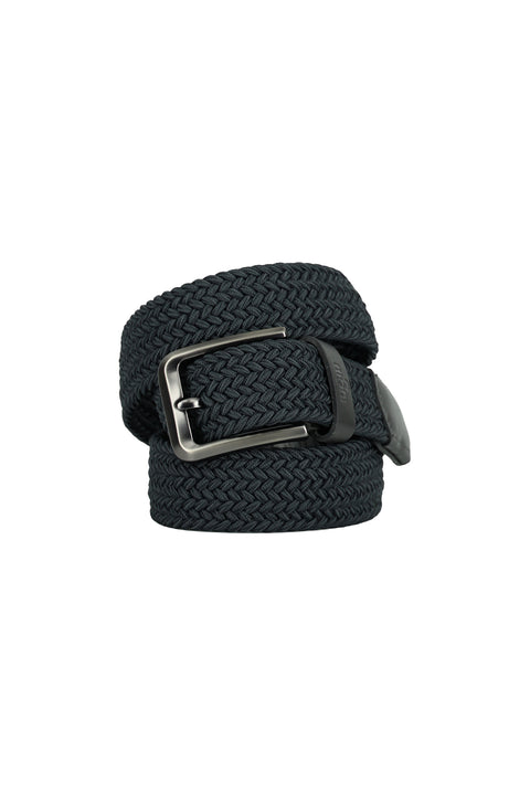 Medium Grey Patterned Lycra Stretch Sports Knit Belt