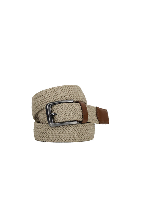 Medium Mink Patterned Lycra Stretch Sport Knit Belt