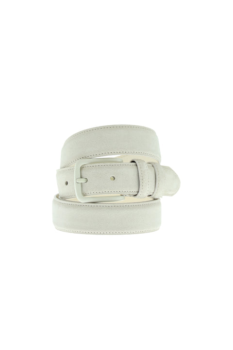 Medium Beige Sport Suede Leather Belt
