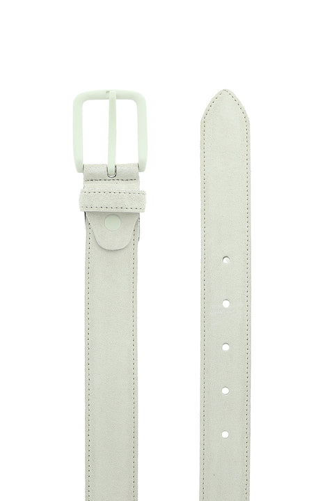 Medium Beige Sport Suede Leather Belt