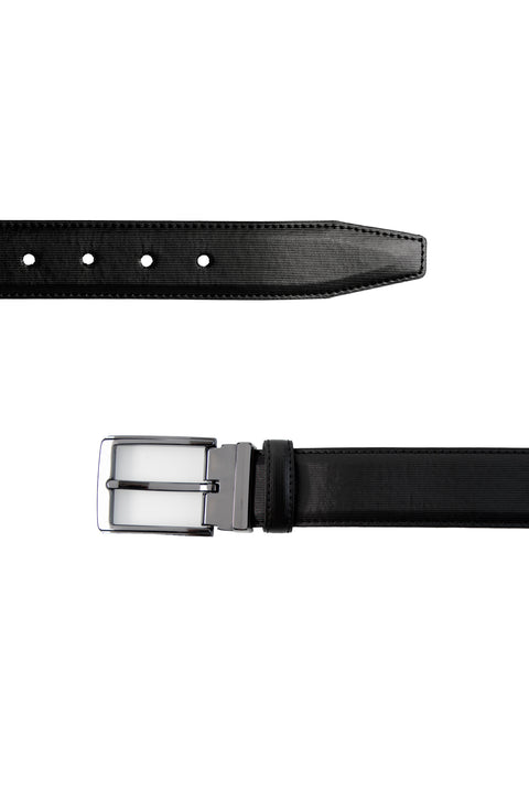 Black 2-Piece Wallet & Belt Set with Gift Box