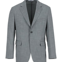Açık Füme 4 Drop Relaxed Fit Rahat Kesim Mono Yaka Desenli Likralı Klasik Ceket