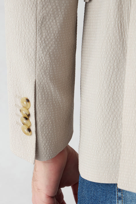 Light Beige 6 Drop Regular Fit Standard Cut Jacket