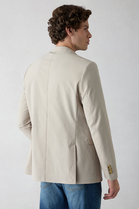 Light Beige 6 Drop Regular Fit Standard Cut Jacket