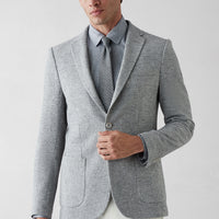 Medium Grey 7 Drop Super Slim Fit Extra Narrow Cut Jacket