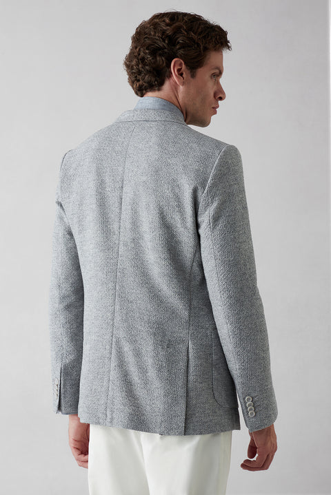 Medium Grey 7 Drop Super Slim Fit Extra Narrow Cut Jacket