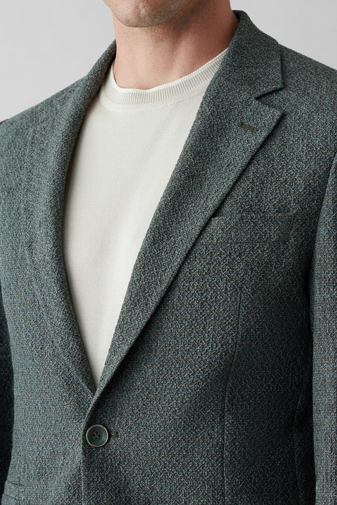 Dark Green 7 Drop Super Slim Fit Extra Narrow Cut Jacket