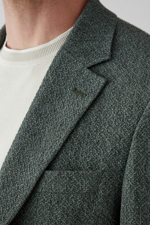 Dark Green 7 Drop Super Slim Fit Extra Narrow Cut Jacket