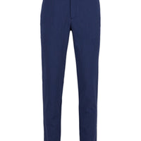 Dark Navy Tapered Slim Fit Striped Stretch Sport Pants