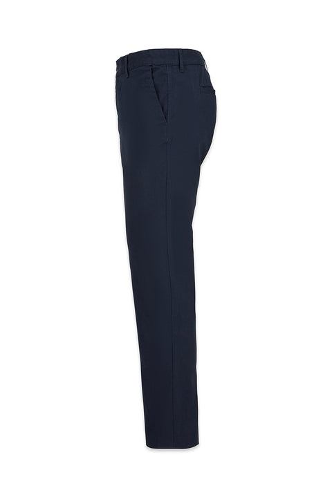 Dark Navy Regular Fit Standard Cut Canvas / Chino Trousers