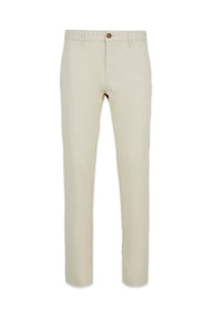  Krem Regular Fit Standart Kesim Likralı Esnek Yan Cepli Likralı Kanvas / Chino Pantolon