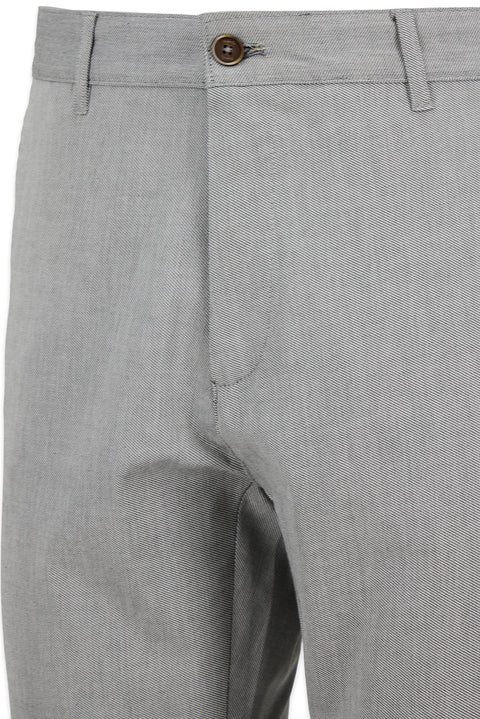 Medium Gray Regular Fit Standard Cut Cotton Sport Trousers