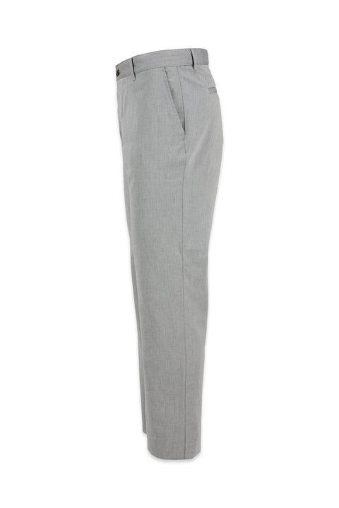 Medium Gray Regular Fit Standard Cut Cotton Sport Trousers
