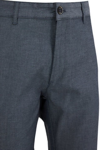  Koyu Füme Relaxed Fit Rahat Kesim Yan Cepli Pamuklu Desenli Kanvas / Chino Pantolon