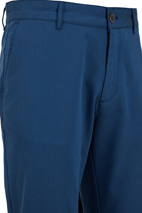 Mid-Navy Relaxed Fit Canvas / Chino Trousers