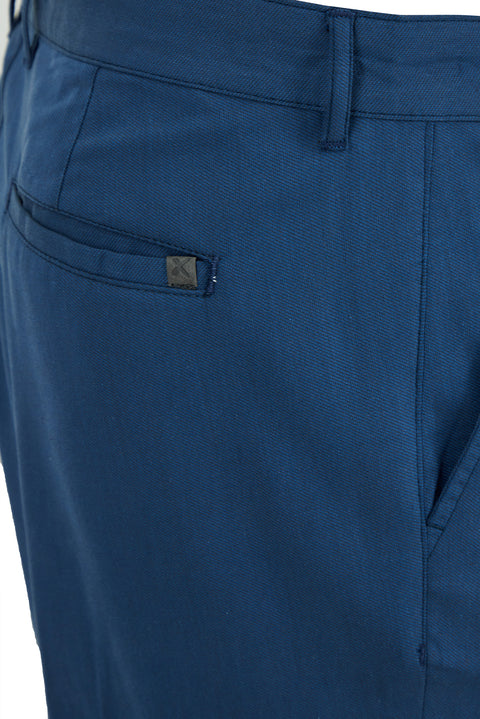 Mid-Navy Relaxed Fit Canvas / Chino Trousers