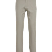 Medium Grey Regular Fit Standard Cut Patterned Side Pocket Lycra Canvas / Chino Trousers
