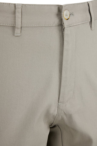  Orta Gri Regular Fit Standart Kesim Desenli Yan Cepli Likralı Kanvas / Chino Pantolon
