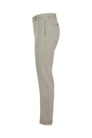  Orta Gri Regular Fit Standart Kesim Desenli Yan Cepli Likralı Kanvas / Chino Pantolon