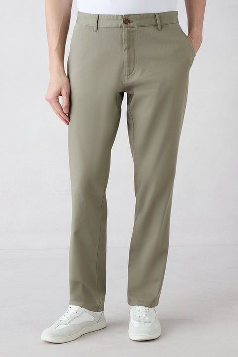 Light Mink 6 Drop Regular Fit Standard Cut Canvas/Chino Pants