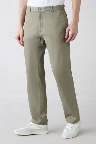  Açık Vizon Regular Fit Standart Kesim Desenli Yan Cepli Likralı Kanvas / Chino Pantolon