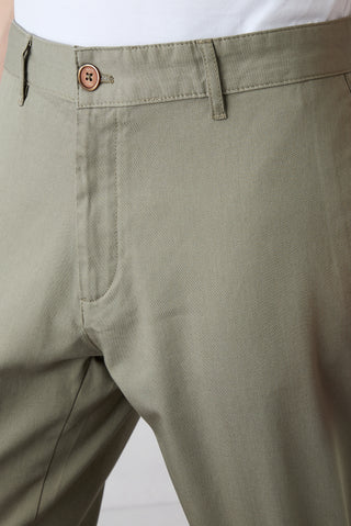  Açık Vizon Regular Fit Standart Kesim Desenli Yan Cepli Likralı Kanvas / Chino Pantolon