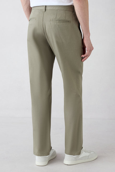 Light Mink 6 Drop Regular Fit Standard Cut Canvas/Chino Pants
