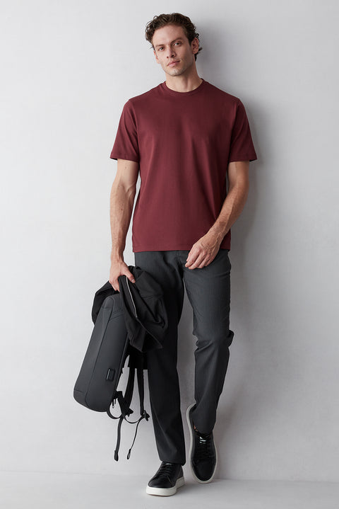 Black Regular Fit Standard Cut Canvas / Chino Trousers