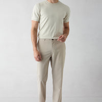 Light Beige 6 Drop Regular Fit Standard Cut Canvas/Chino Pants