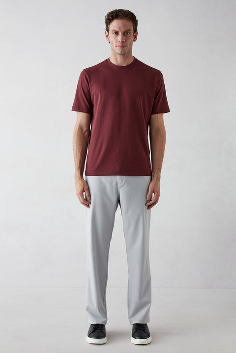 Stone Straight Relaxed Fit Cotton Sports Pants