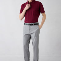 Medium Gray Relaxed Fit Lyocell Blend Side Pocket Canvas / Chino Trousers