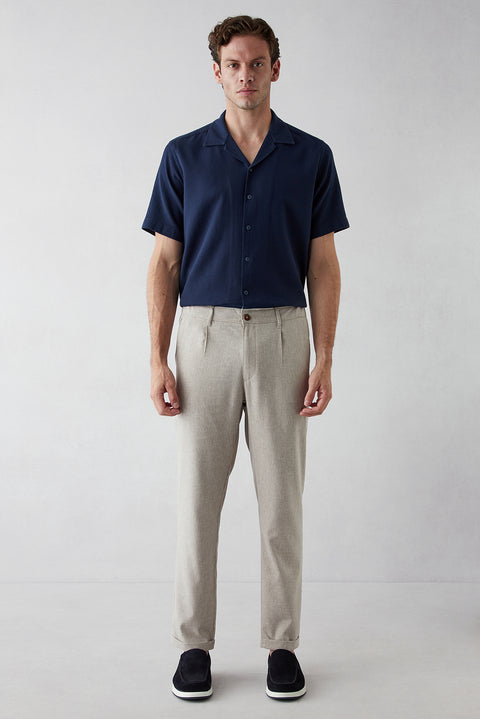 Light Mink Tapered Fit Straight Sport Pants