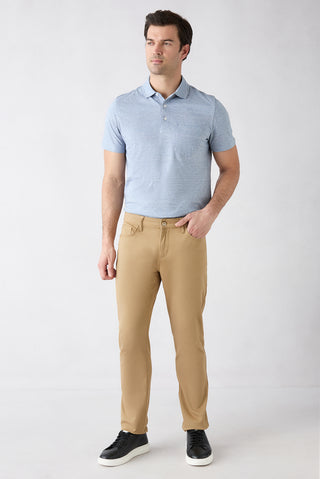  Açık Bej Slim Fit Dar Kesim 5 Cep Pamuklu Düz Likralı Kanvas / Chino Pantolon