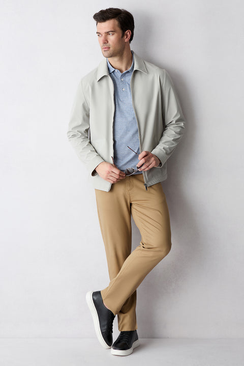 Light Beige 6 Drop Regular Fit Standard Cut Canvas/Chino Pants