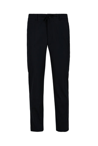  Siyah Techno-Line Regular Fit Standart Kesim Likralı Beli Lastikli İpli Çantalı Pantolon