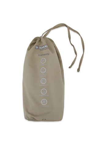  Orta Bej 6 Drop Regular Fit Standart Kesim Likralı Beli Lastikli İpli Çantalı Pantolon