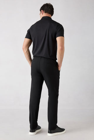  Siyah Techno-Line Regular Fit Standart Kesim Çantalı Likralı Beli İpli Chino / Kanvas Pantolon