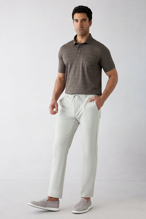 Taş Techno-Line Regular Fit Standart Kesim Çantalı Likralı Beli İpli Chino / Kanvas Pantolon