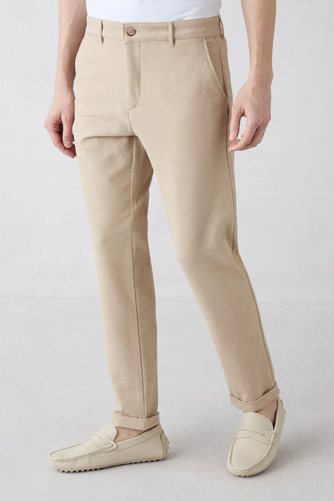 Light Beige Regular Straight Fit Polvis Sport Pants