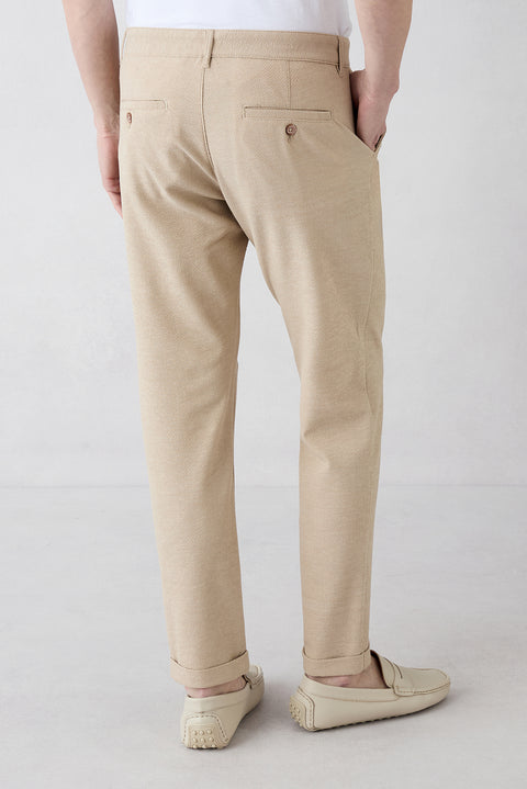Light Beige Regular Straight Fit Polvis Sport Pants